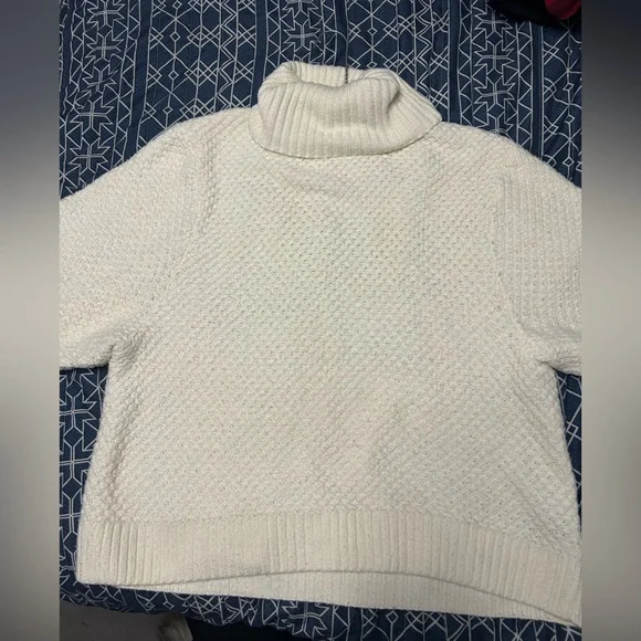 Denver Hayes Cream Cowl Neck Knit Oversized Baggy Style Sweater - Picture 4 of 6